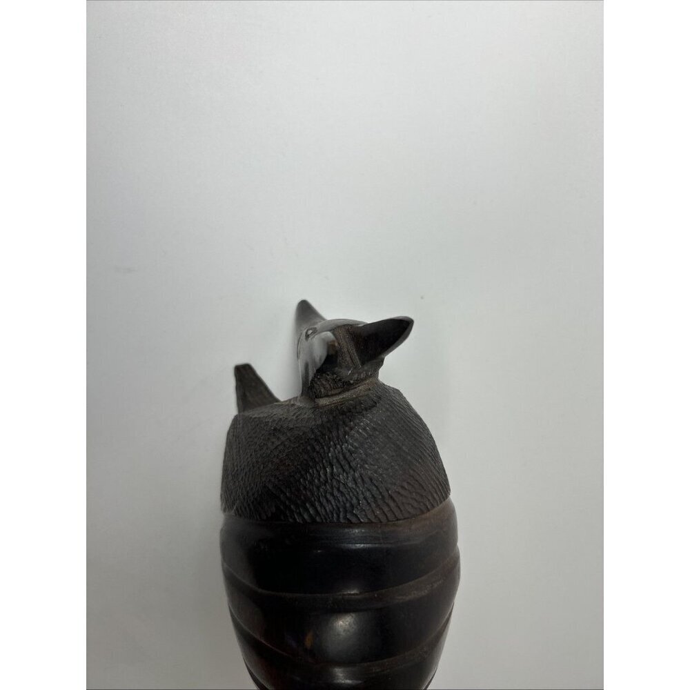Vintage Wood Armadillo Figurine Hand Carved Folk Art Home Décor Gift 8” - Picture 5 of 10